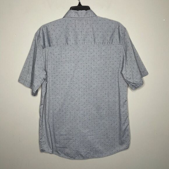 COASTAL Shirt Mens Medium M Button-Up Geometric Print EUC Cotton-Blend - Picture 4 of 7